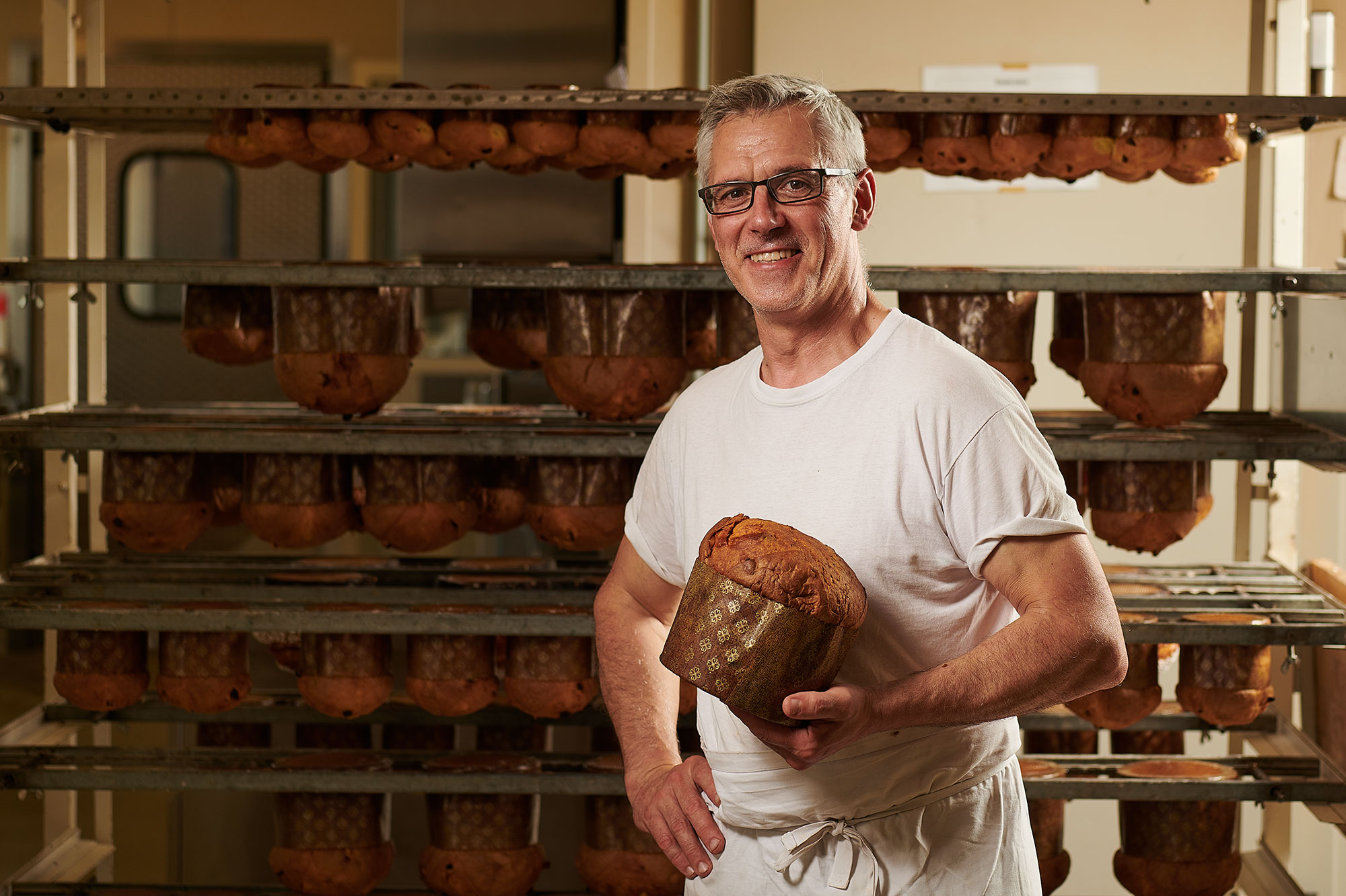 Traditionelle Panettone-Herstellung